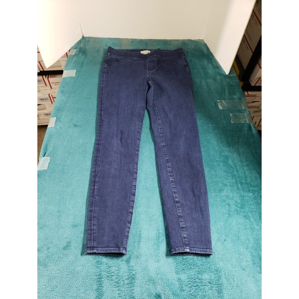 Loft Jeans Size 4 Womens Blue Pants Stretch Mid Rise Ladies Pull On Jegging